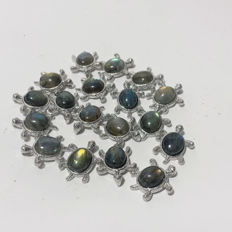 3 Types Cute Turtle Pendant Wholesale Larimar Labradorite - Wholesale Crystals