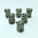 3 Types Mini Dog Carving Wholesale Tiger Eye Sodalite Dalmatian - Wholesale Crystals