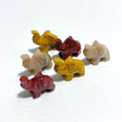 3 Types Mini Elephant Carving Wholesale Rose Quartz Mookaite Ocean Jasper - Wholesale Crystals