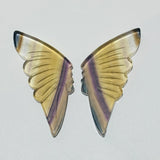 30 Pairs Rainbow Fluorite Butterfly Carving (A3BTF) - Wholesale Crystals