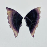 30 Pairs Rainbow Fluorite Butterfly Carving (A3BTF) - Wholesale Crystals