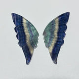 30 Pairs Rainbow Fluorite Butterfly Carving (A3BTF) - Wholesale Crystals