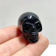 30 Pieces Black Agate Skull Carving - Wholesale Crystals