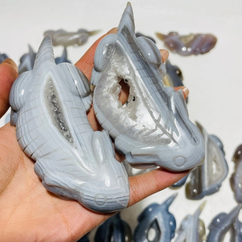30 Pieces Druzy Geode Agate Giant Salamander Carving -Wholesale Crystals
