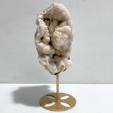 Unique Raw Stilbite Specimen With Stand