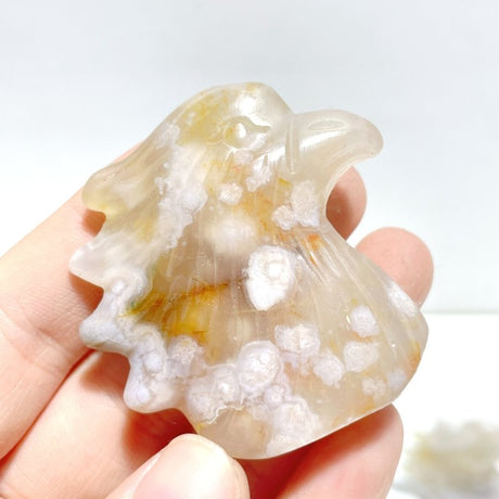 31 Pieces Sakura Flower Agate Eagle Carving - Wholesale Crystals