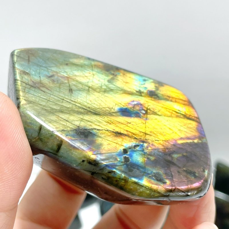 32 Pieces Beautiful Purple Blue Labradorite Free Form - Wholesale Crystals