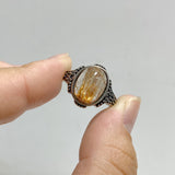19 Pieces Golden Rutile Quartz Different Styles Ring