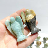 33 Pieces Caribbean Clacite Angel Carving Closeout (defect) - Wholesale Crystals