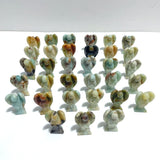 33 Pieces Caribbean Clacite Angel Carving Closeout (defect) - Wholesale Crystals