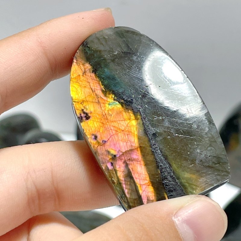 33 Pieces Labradorite High Quality Polished Free Form - Wholesale Crystals