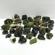34 Pieces Raw Epidote Stone Specimen For Collection -Wholesale Crystals