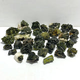 34 Pieces Raw Epidote Stone Specimen For Collection -Wholesale Crystals