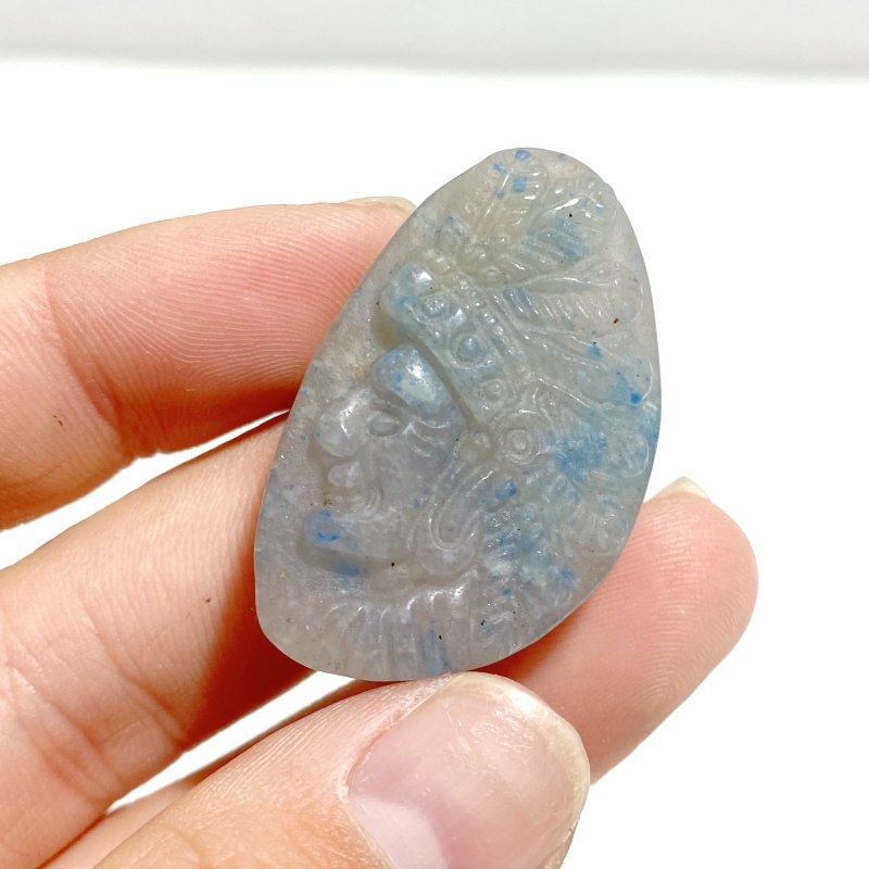 36 Pieces Trolleite Stone Indians Avatar Carving Clearance - Wholesale Crystals