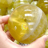 37 Pieces Beautiful Citrine Spheres (Sea Freight Only) -Wholesale Crystals