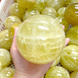 37 Pieces Beautiful Citrine Spheres (Sea Freight Only) -Wholesale Crystals