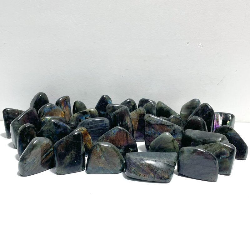 37 Pieces High Quality Polished Labradorite Free Form - Wholesale Crystals