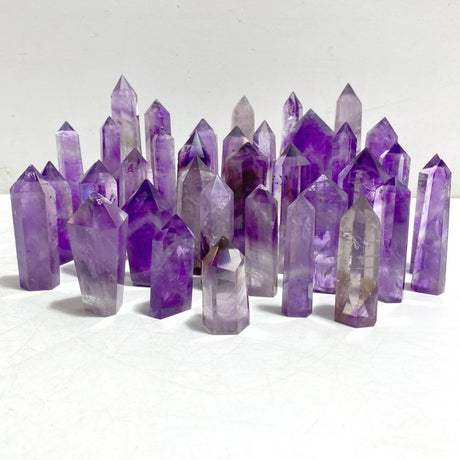 38 Pieces God's Fingerprint Amethyst Tower Point -Wholesale Crystals