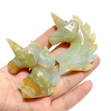 39 Pieces Caribbean Calcite Unicorn Carving - Wholesale Crystals