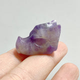 3CM Chevron Amethyst Dragon Head Carving Wholesale -Wholesale Crystals