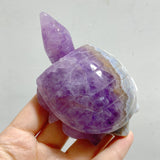 10 Pieces Amethyst Mixed Agate Turtle Carving