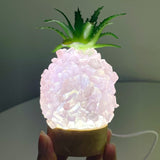 4 Color Pineapple LED Table Lamp Decorations Amethyst Agate - Wholesale Crystals