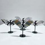 4 Pairs Agate Flying Dragon Wing With Stand Morocco Agate - Wholesale Crystals