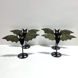 4 Pairs Pyrite Bat Wing Carving With Stand - Wholesale Crystals