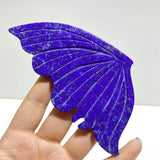4 Pairs Small Lapis Lazuli Butterfly Wing Carving With Stand - Wholesale Crystals