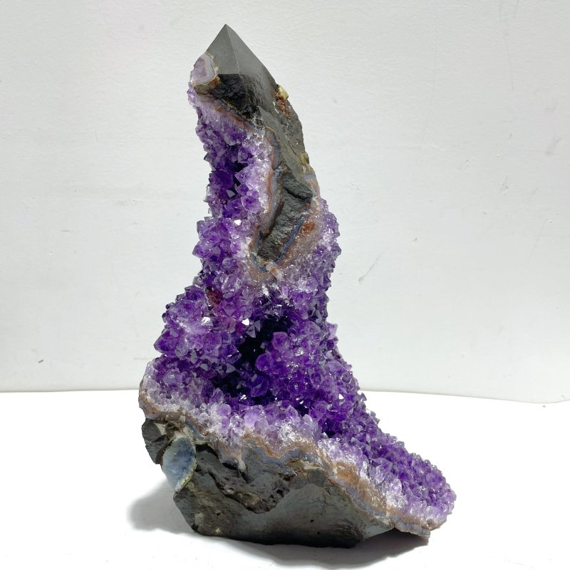 4 Pieces Amethyst Cluster Tower Points - Wholesale Crystals