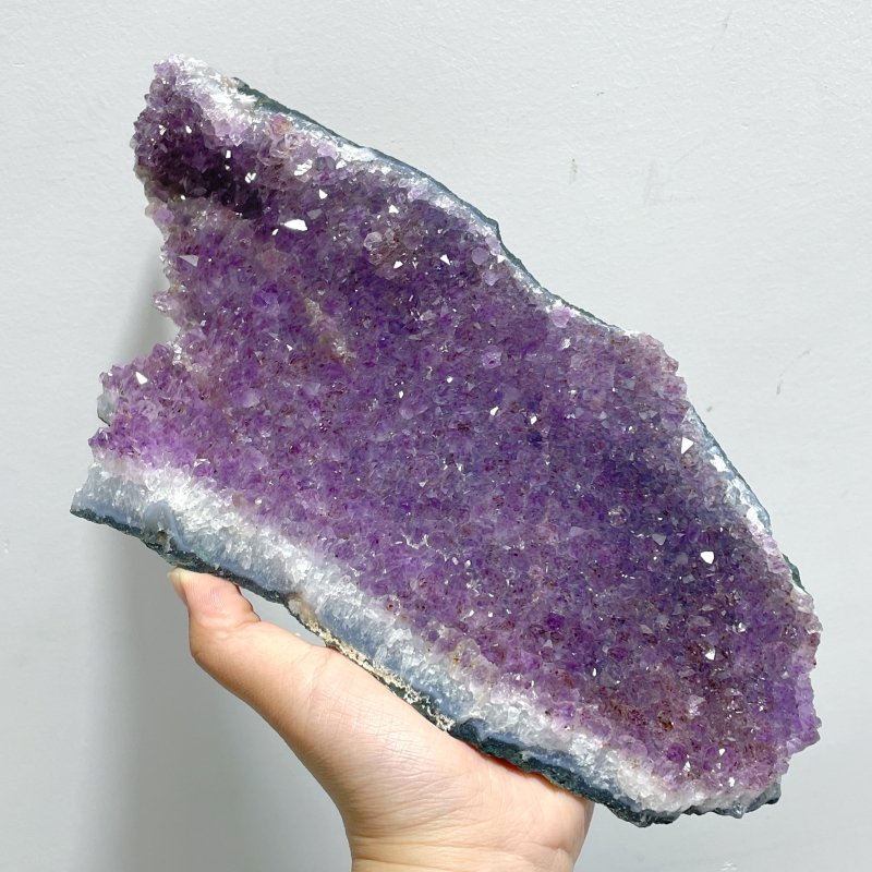 4 Pieces Beautiful Large Amethyst Cluster Specimen - Wholesale Crystals
