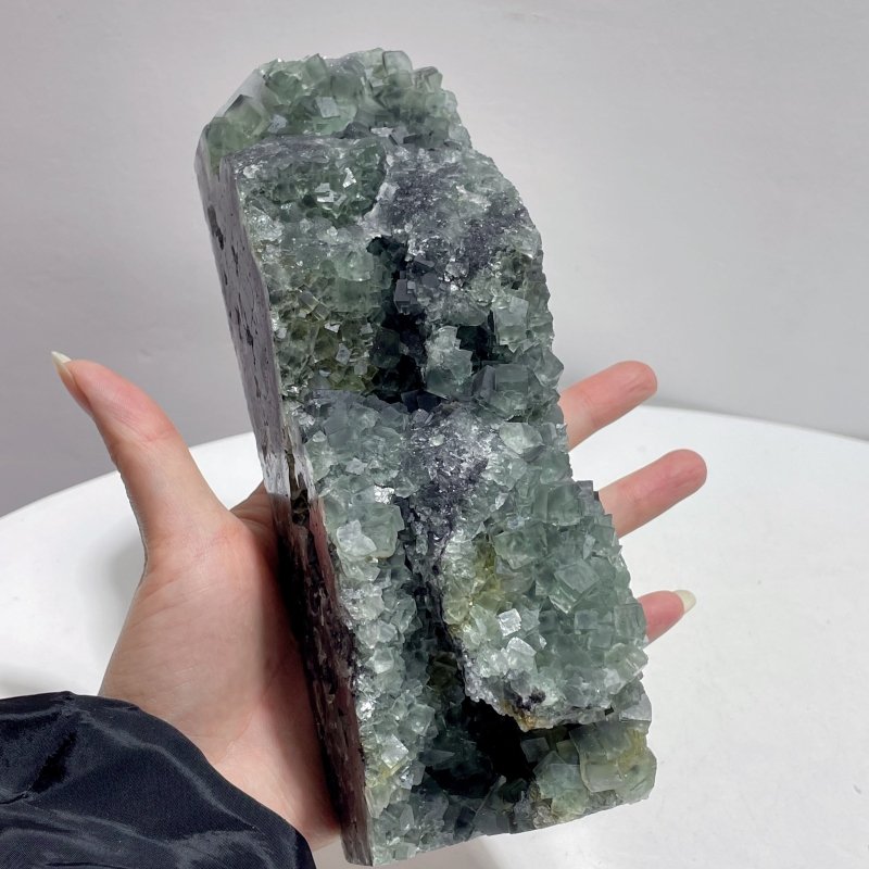 4 Pieces Cutting Fluorite Mineral Cubes Specimen Tower - Wholesale Crystals