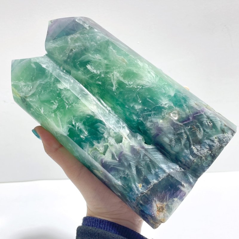 4 Pieces Double Point Feather Fluorite - Wholesale Crystals