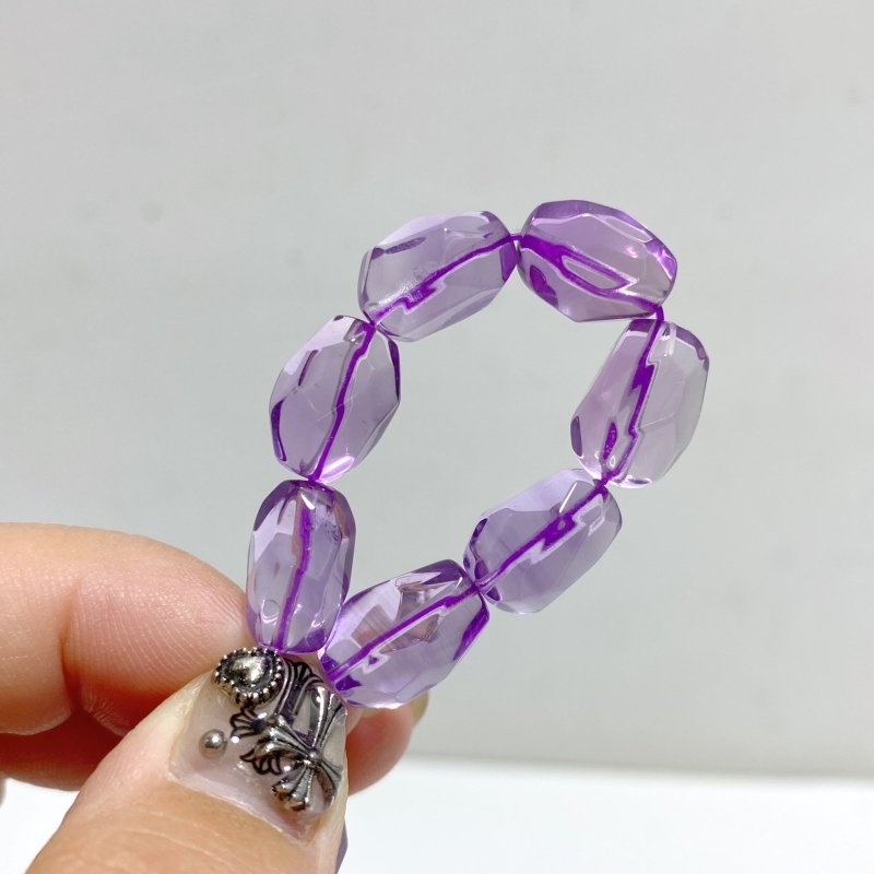 4 Pieces High Grade Lavender Amethyst Crystal Bracelet -Wholesale Crystals