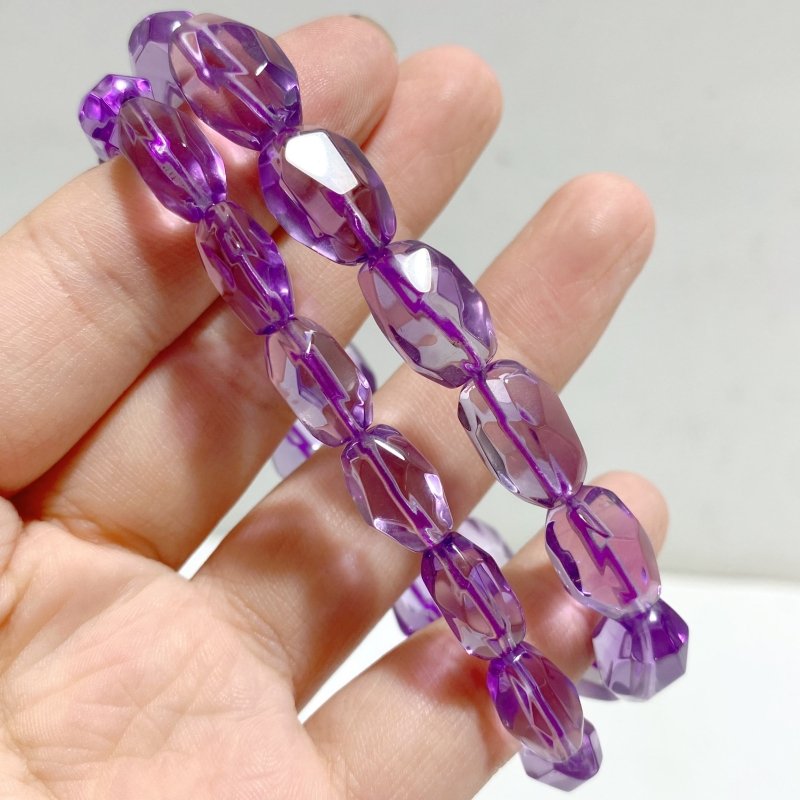 4 Pieces High Grade Lavender Amethyst Crystal Bracelet -Wholesale Crystals