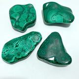 4 Pieces High Quality Polished Malachite Free Form - Wholesale Crystals