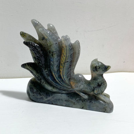 4 Pieces Labradorite Nine - tailed Fox Carving - Wholesale Crystals