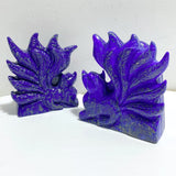 4 Pieces Lapis Lazuli Nine-tailed Fox Carving -Wholesale Crystals