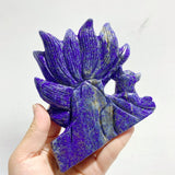 4 Pieces Lapis Lazuli Nine - tailed Fox Carving - Wholesale Crystals