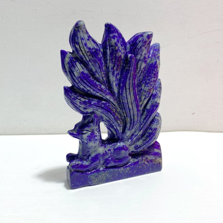 4 Pieces Lapis Lazuli Nine - tailed Fox Carving - Wholesale Crystals