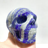 4 Pieces Lapis Lazuli Skull Carving - Wholesale Crystals
