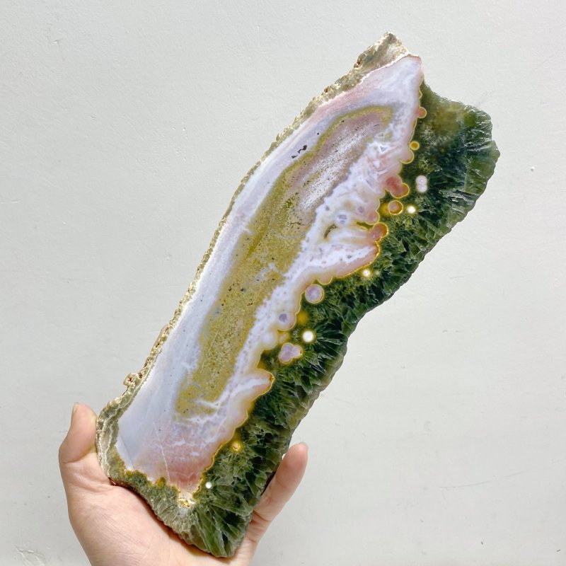 4 Pieces Large 8th Vein Ocean Jasper Slabs -Wholesale Crystals