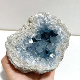 4 Pieces Large Blue Celestite Cluster Home Decor - Wholesale Crystals
