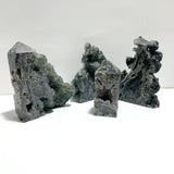 4 Pieces Large Cutting Fluorite Mineral Geode Cubes Specimen Tower Point - Wholesale Crystals