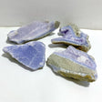 4 Pieces Large Geode Blue Chalcedony Druzy -Wholesale Crystals