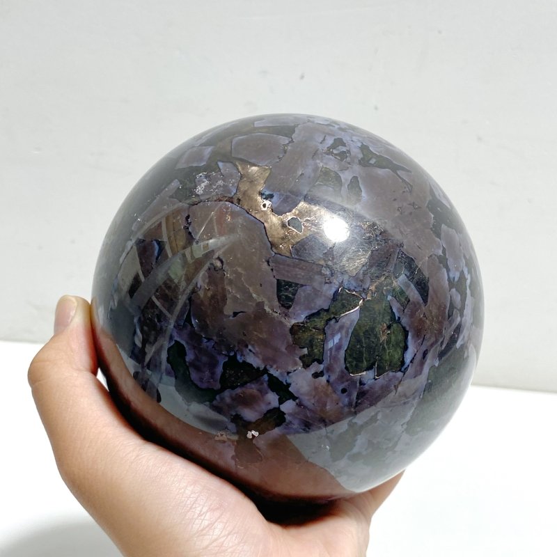 4 Pieces Large Indigo Gabbro Stone Spheres (Sea Freight Only) -Wholesale Crystals