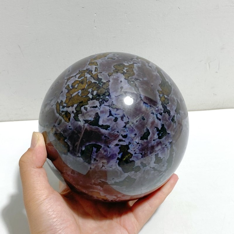 4 Pieces Large Indigo Gabbro Stone Spheres (Sea Freight Only) -Wholesale Crystals