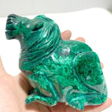 4 Pieces Malachite Lion Carving - Wholesale Crystals