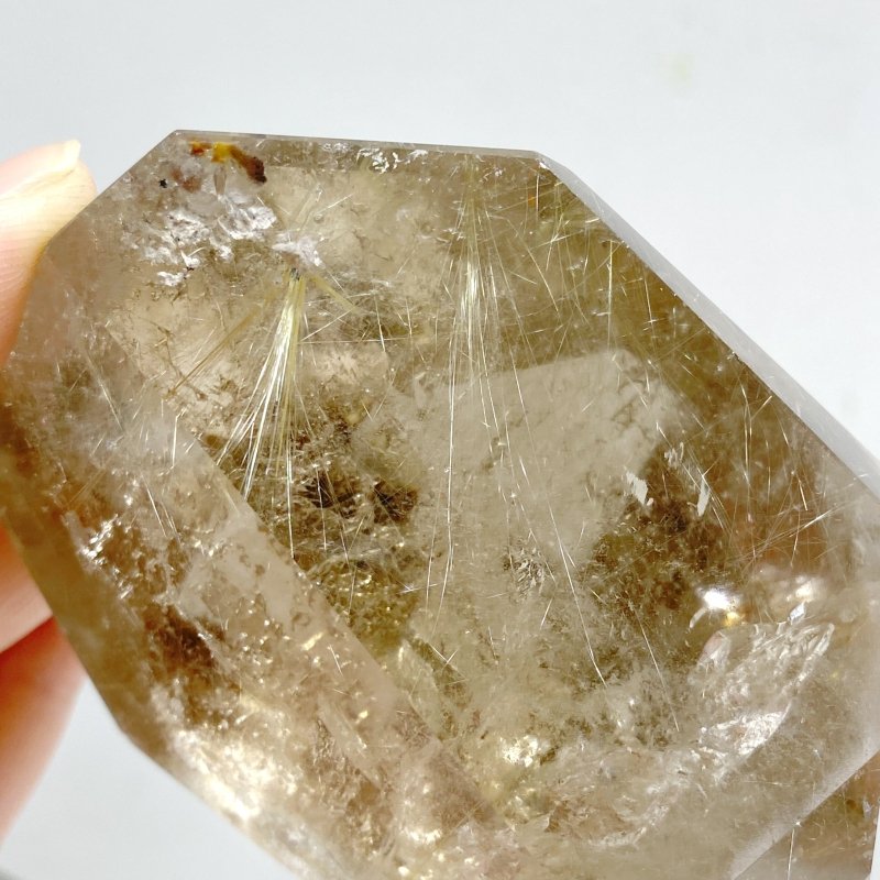 4 Pieces Rutile Quartz Free Form With Stand -Wholesale Crystals