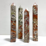 4 Pieces Tall China Agate Tower Point - Wholesale Crystals
